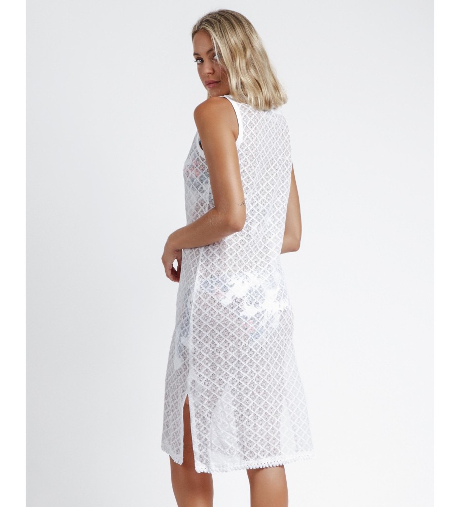 Vestido básico sem mangas Admas branco