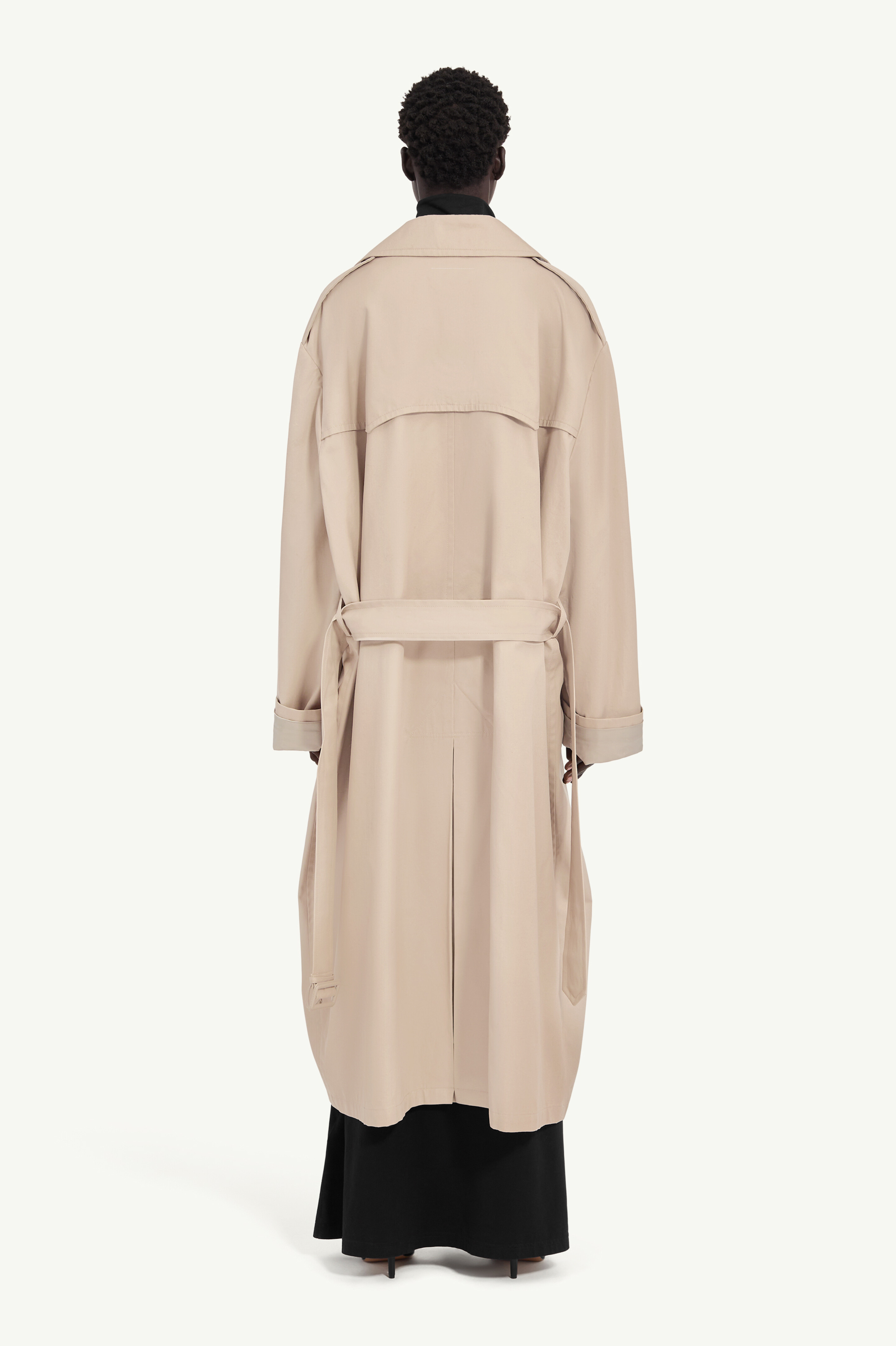 Trench à double boutonnage pour femme | MM6 Sable