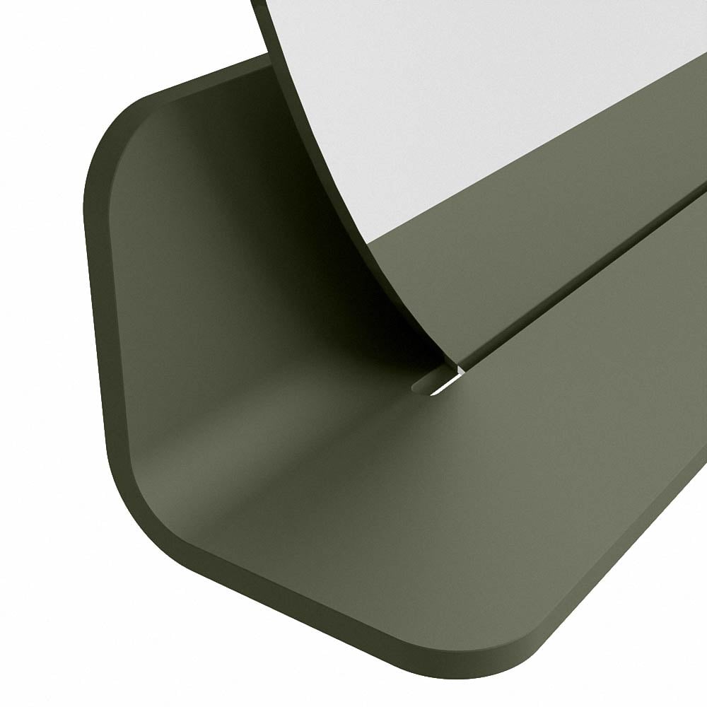 Mondiaz Spot spiegel rond Ø80cm met planchet army