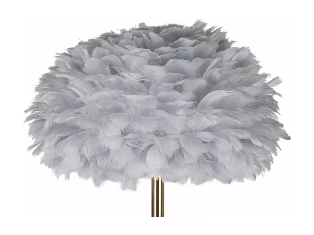 LAMPADAIRE PLUMES SLIM GRIS d. 43X170 CM