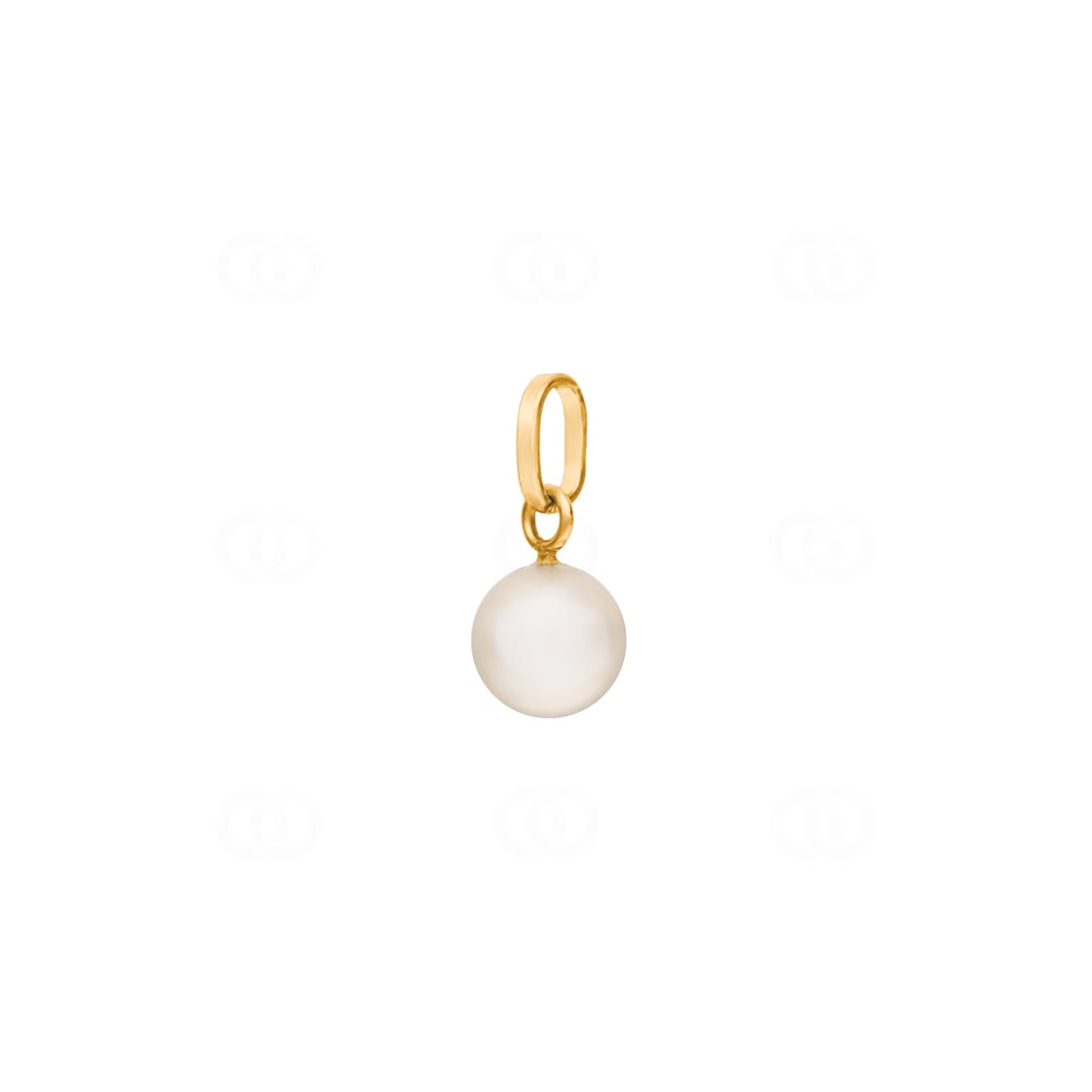 6.0mm Süsswasserzuchtperlen Anhänger 375/9 K Gelbgold