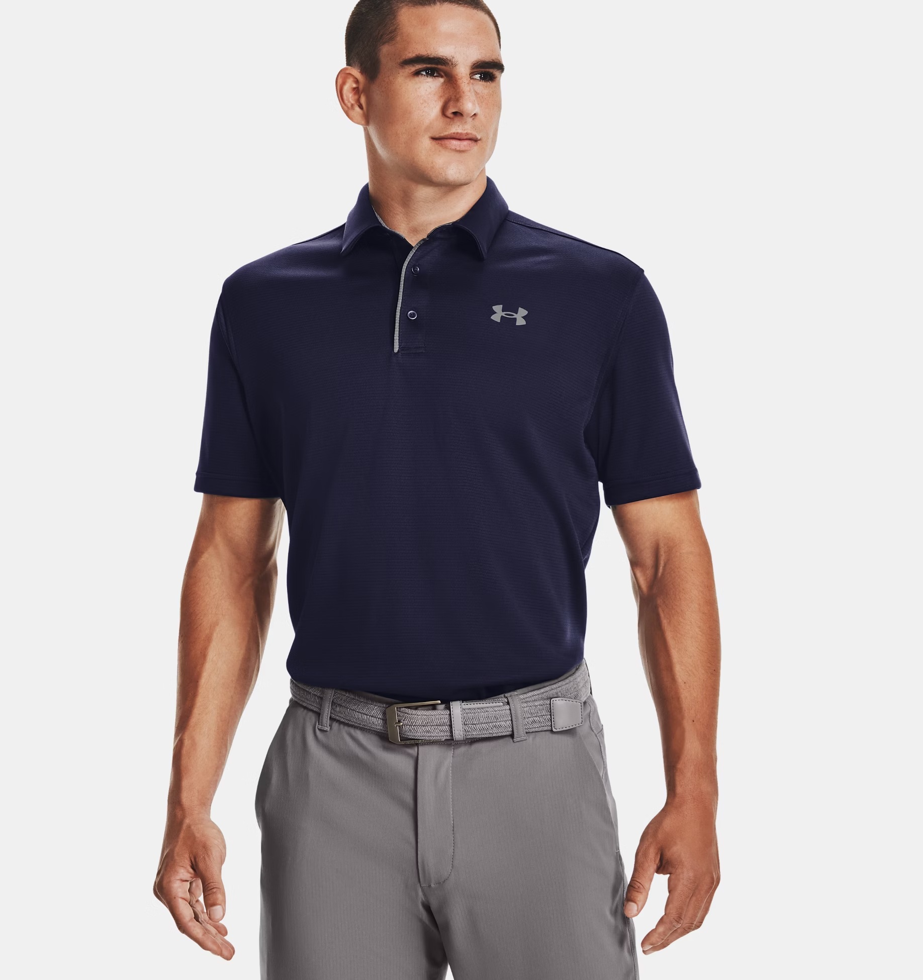 Under Armour Tech Polo Heren Donkerblauw