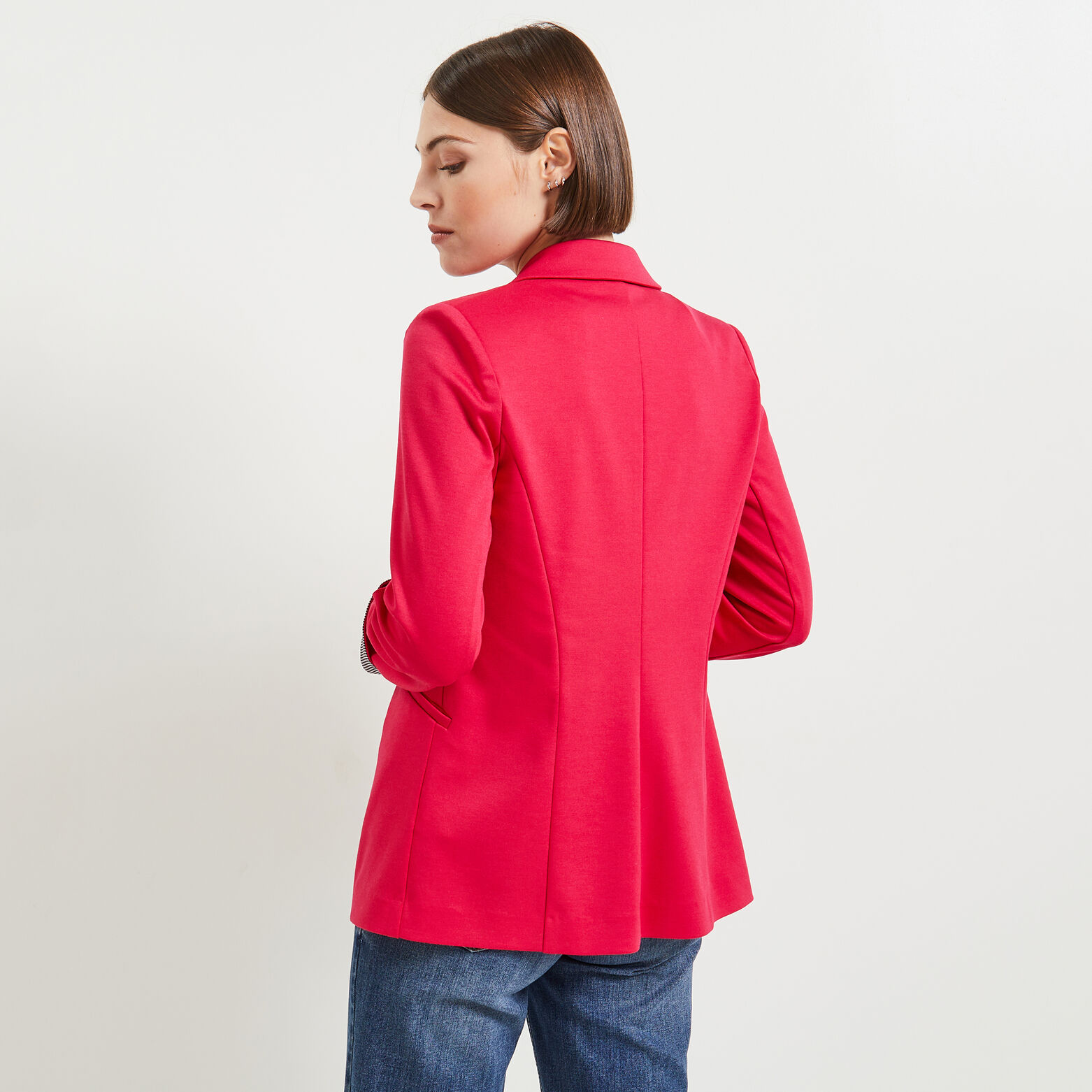 Veste tailleur en maille femme
