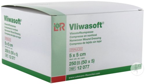 Lohmann & Rauscher Vliwasoft Compresse En Nontissée Stérile 5x5cm 50x5 Pièces (12077)