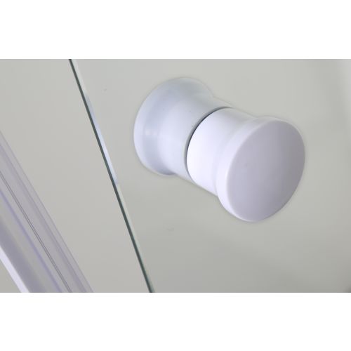 Badstuber Corner white 80-90x80-90cm douchecabine helderglas