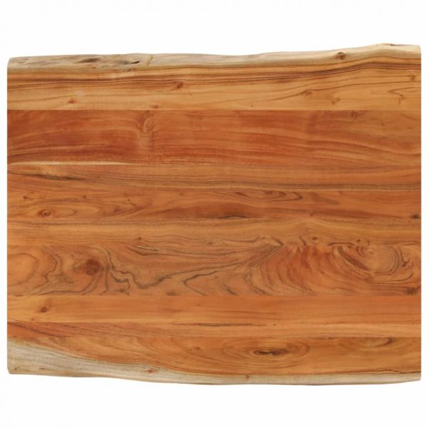 vidaXL Tampo de Mesa Retangular Borda Viva 90x80x3,8 cm Acácia Maciça - 1739767445