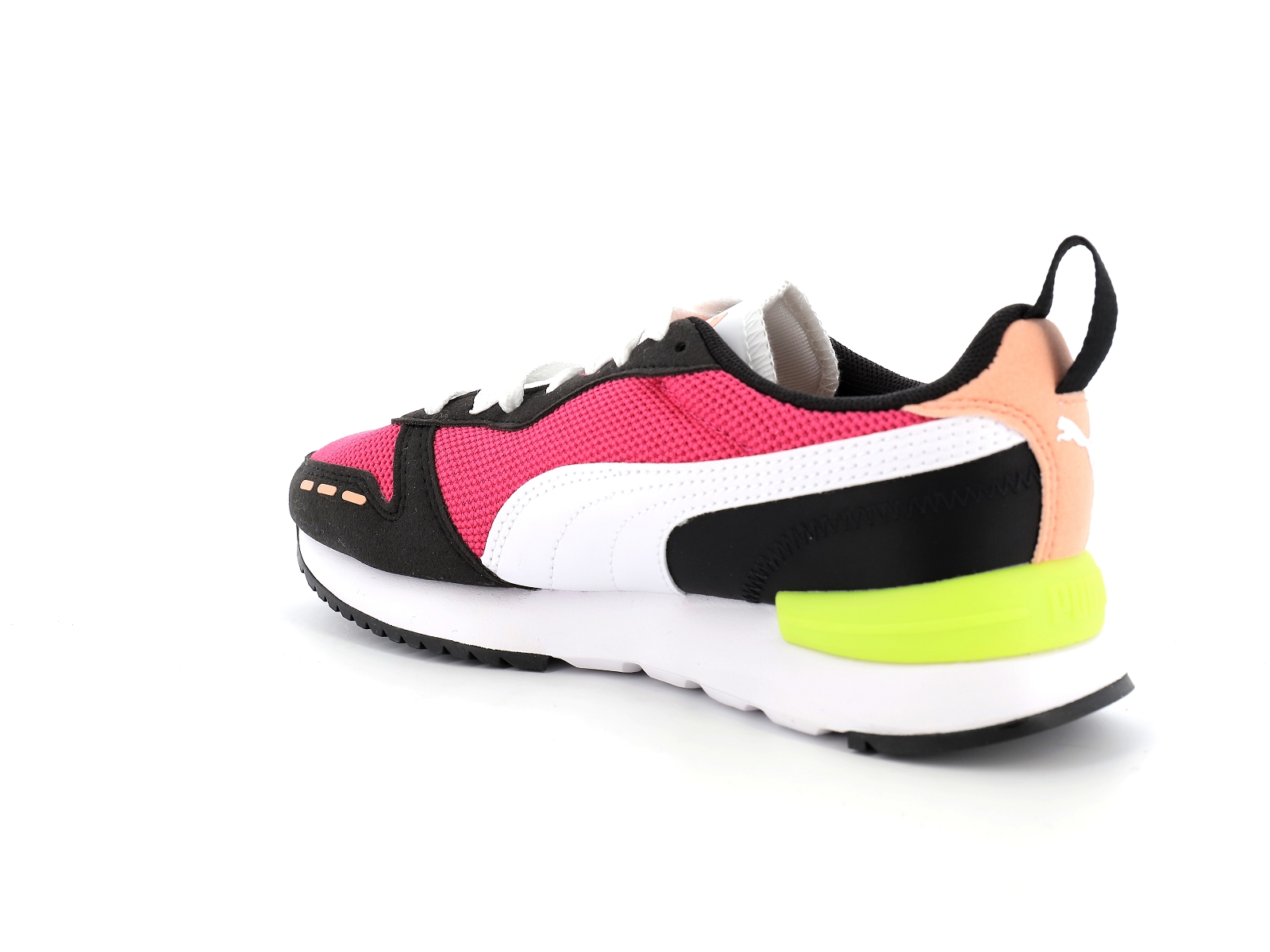 Puma-373117 Matières combinées Noir-Rose