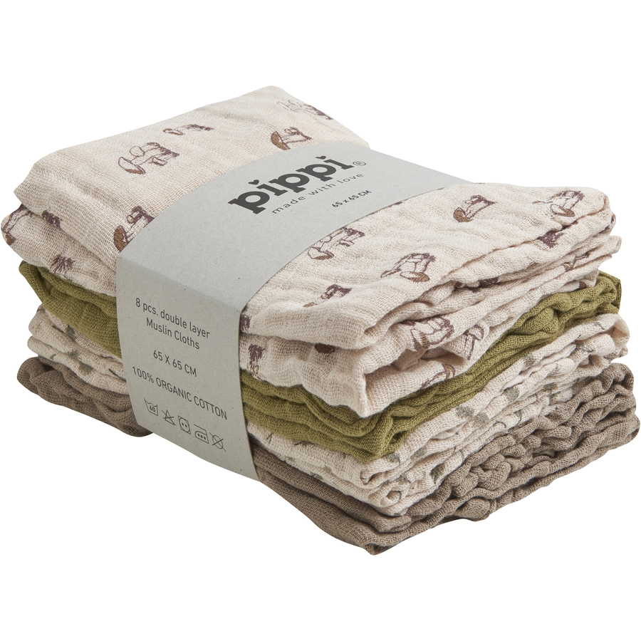 pippi Musselintuch 8er-Pack Sheer Bliss