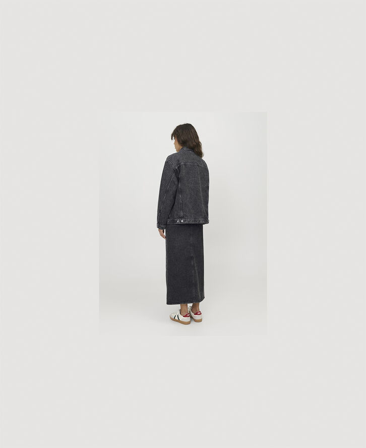 JJXX JXORLY RLX LONG DENIM JACKET AW DNM Grey denim