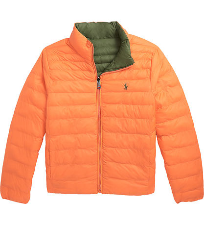Polo Ralph Lauren Steppjacke - Umkehrbar - Army/Orange