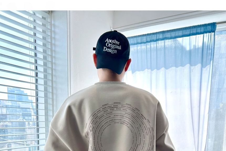 SeoulPop - Sweatshirt met losse pasvorm en letters
