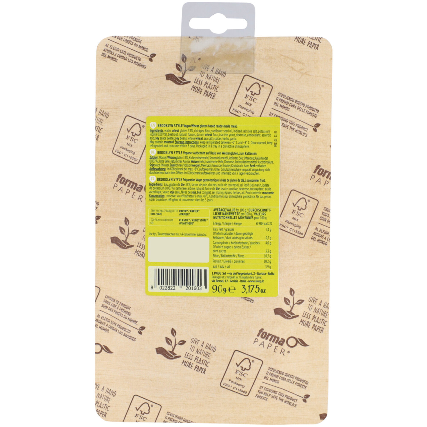 Liveg vegane Alternative zu Pastrami -