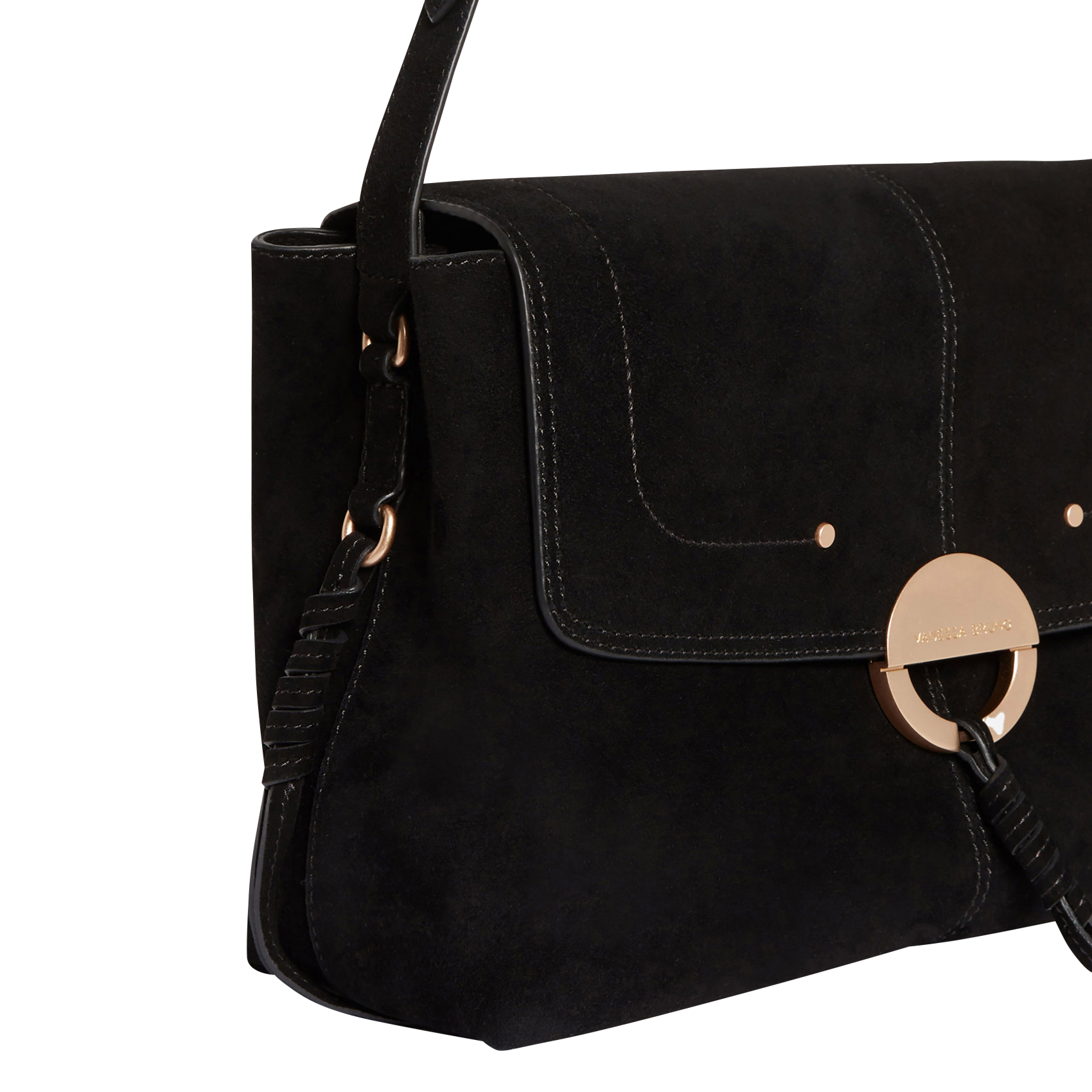 OTHILIA - Sac bandoulière en suède | Noir