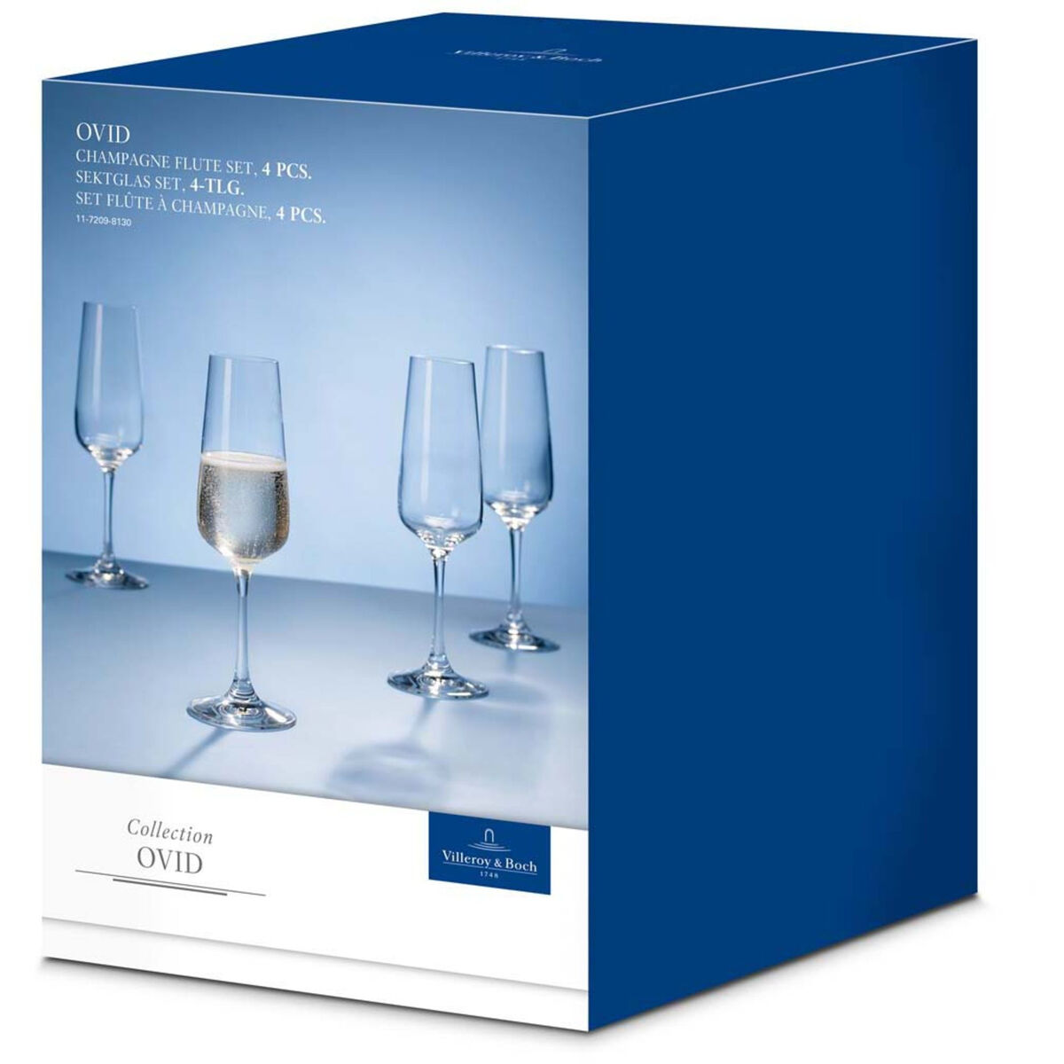 Ovid Champagneglass 4-pakning