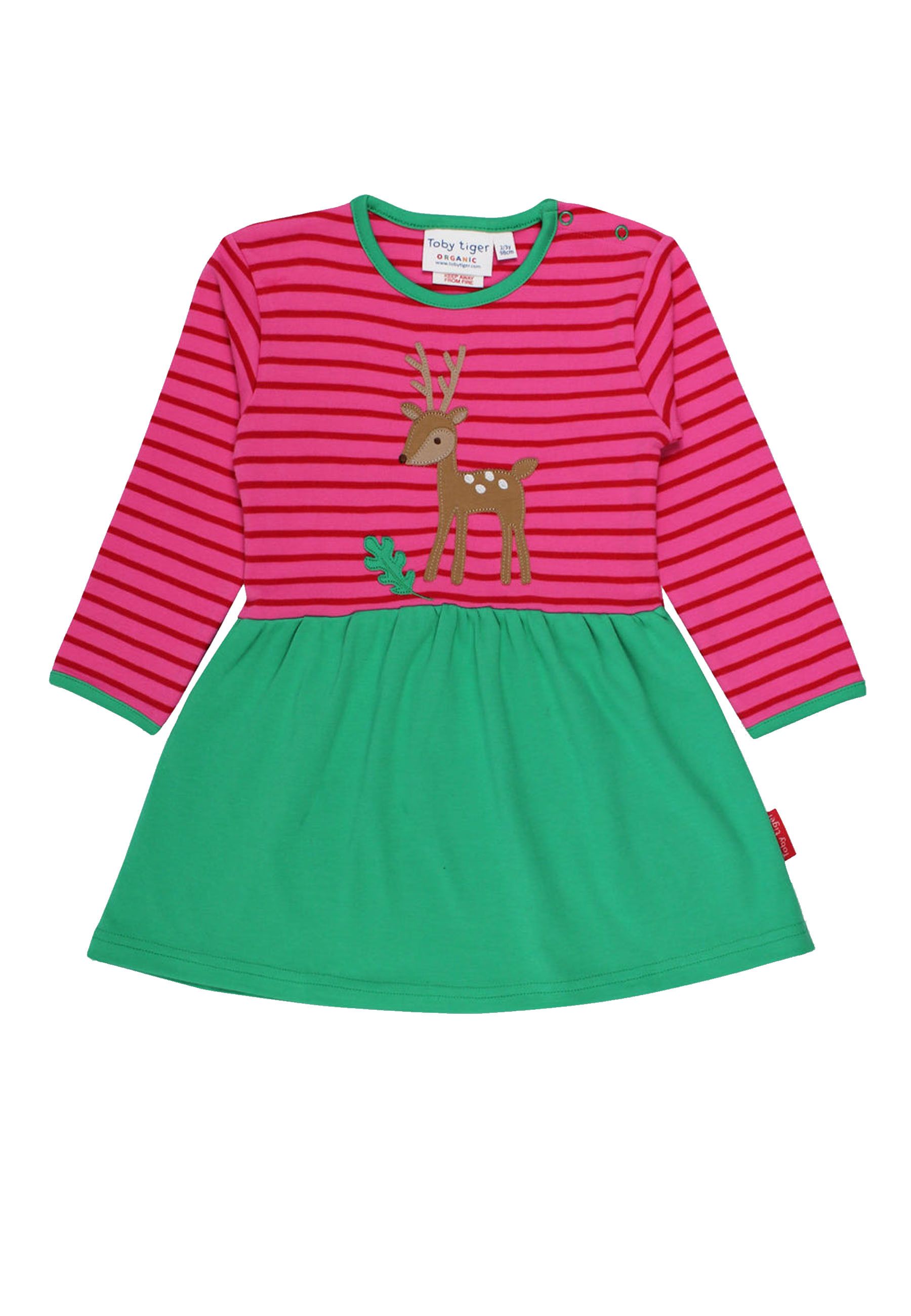 Toby Tiger Kleid mit Rehkitz Applikation