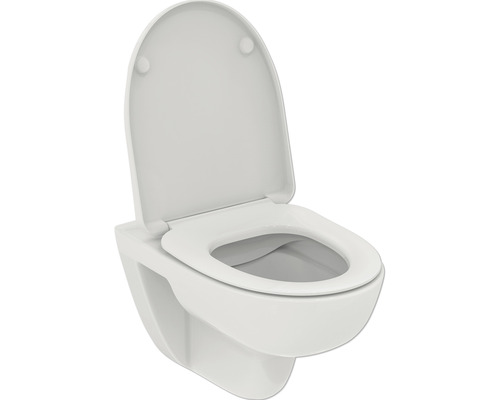 Ideal Standard wandclosetset i.life A, randloos, glanzend wit, met toiletzitting T467001