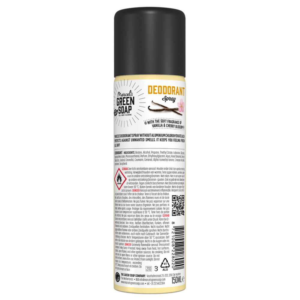 Marcel's Green Soap Deodorant Spray Vanilla Cherryblossom150 ml