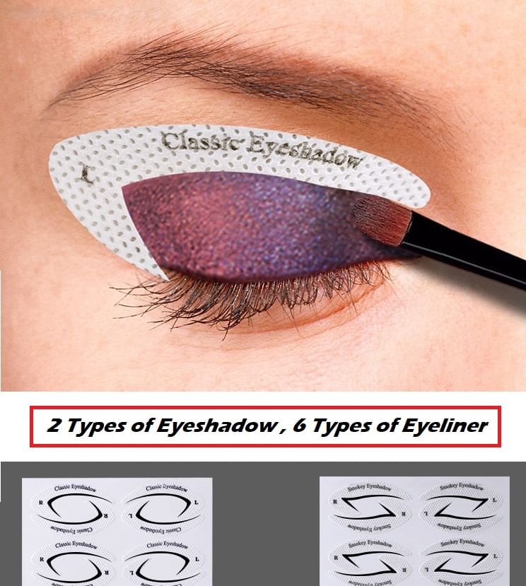 Jericoure - Oogschaduw / Eyeliner Make-up Stencil (Diverse Ontwerpen)