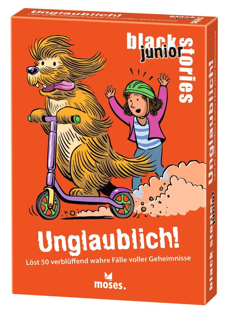 Rätselkarten BLACK STORIES JUNIOR - UNGLAUBLICH!