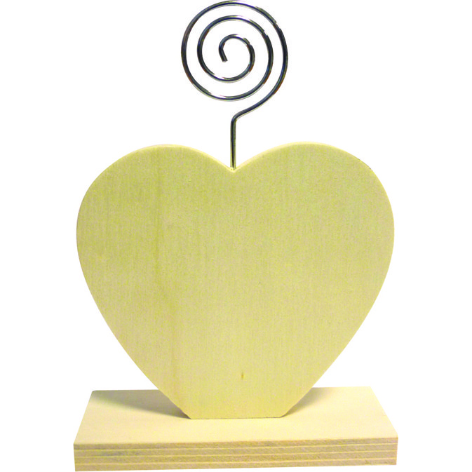 Porte photo graine creative coeur 90x35x130 mm