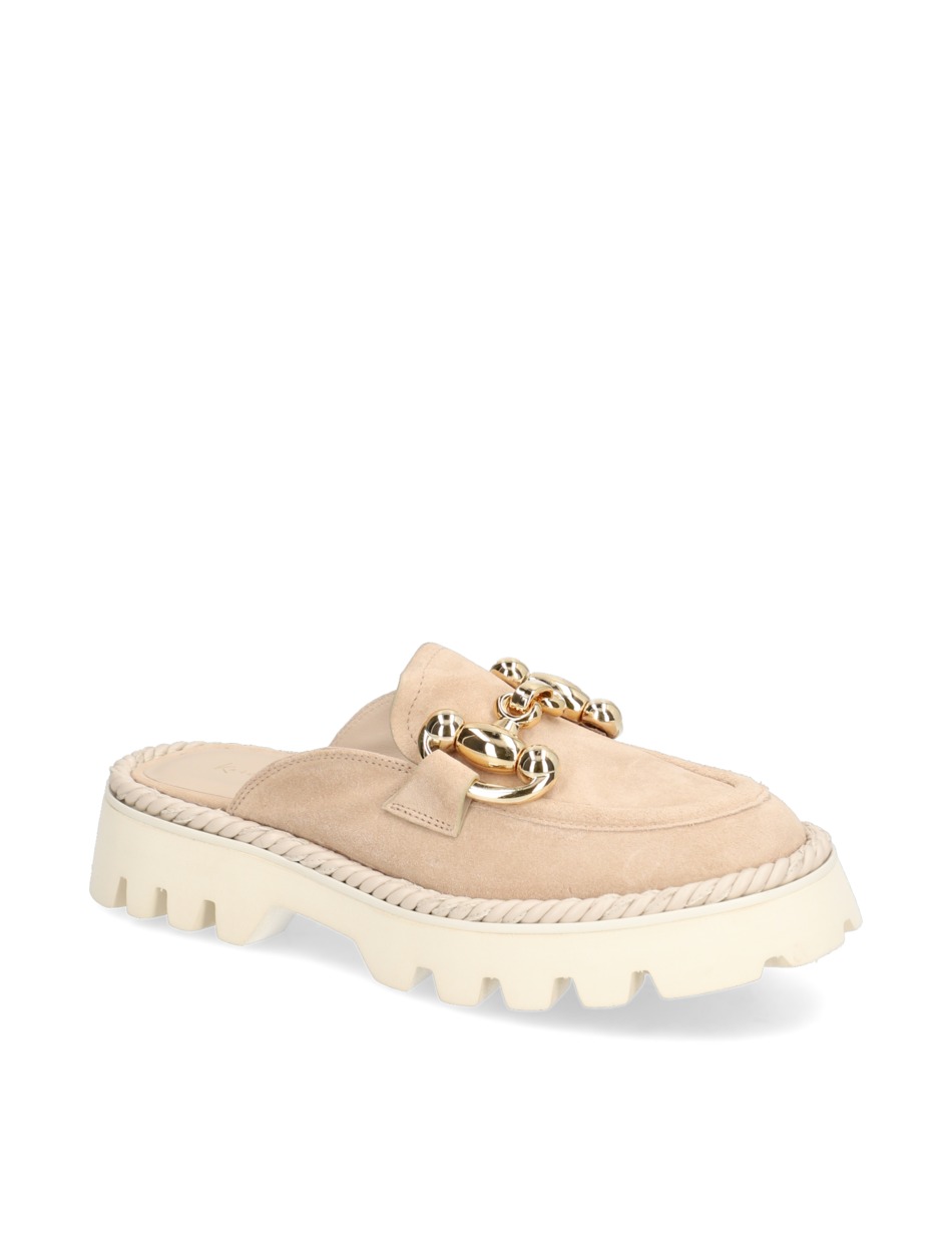 Veloursleder Pantoffel