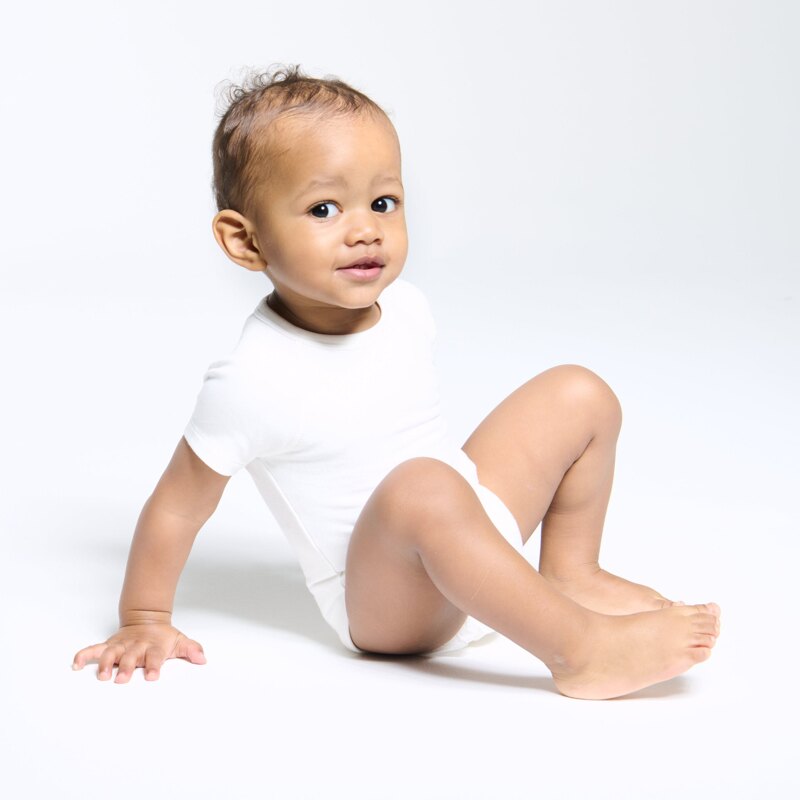Body coton extensible 0-24 mois blanc bébé mixte Blanc