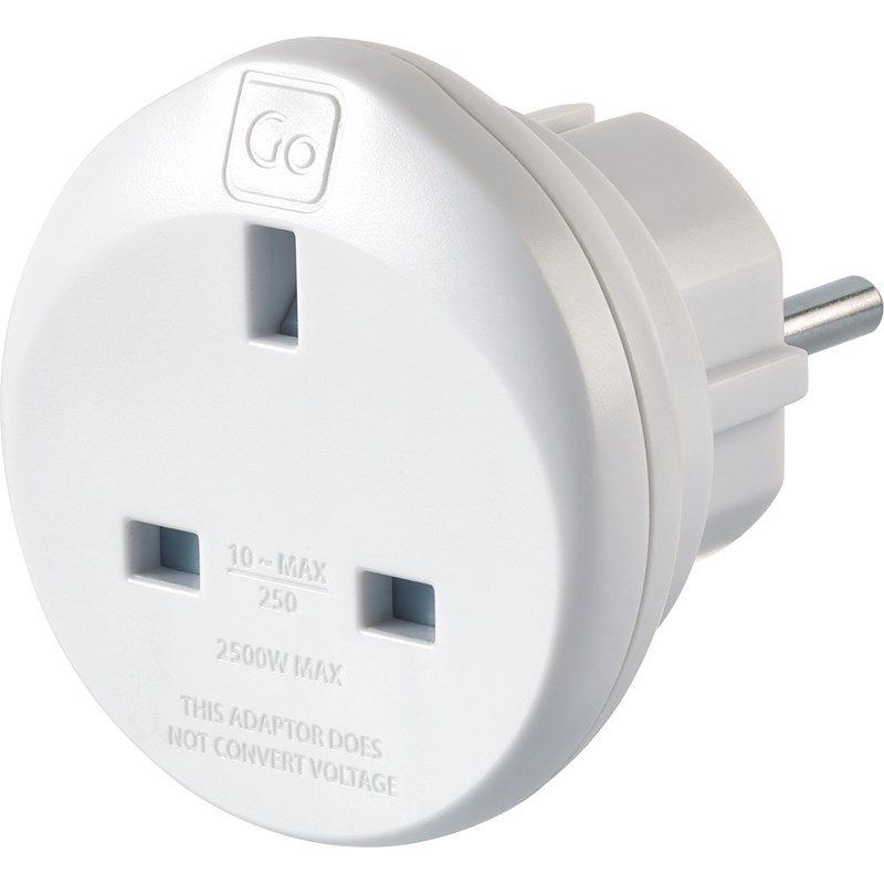 Go Travel<br>Adaptor UK-EU Adaptor