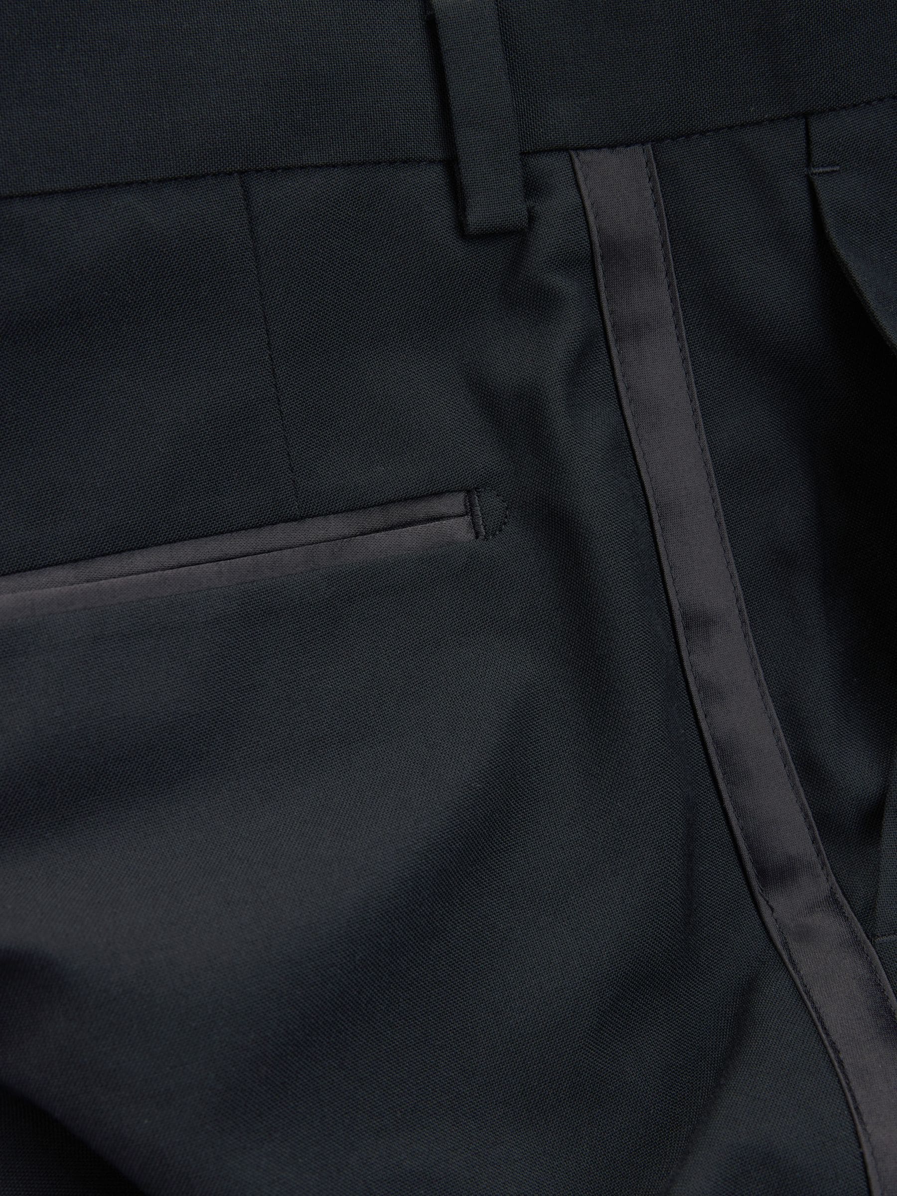 Biesdetail - Normale Pasvorm - Pantalon in smokingstijl