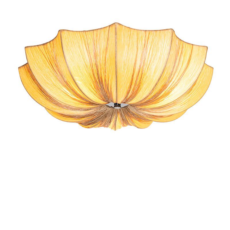 Japandi plafondlamp beige 52cm 3-lichts - Plu