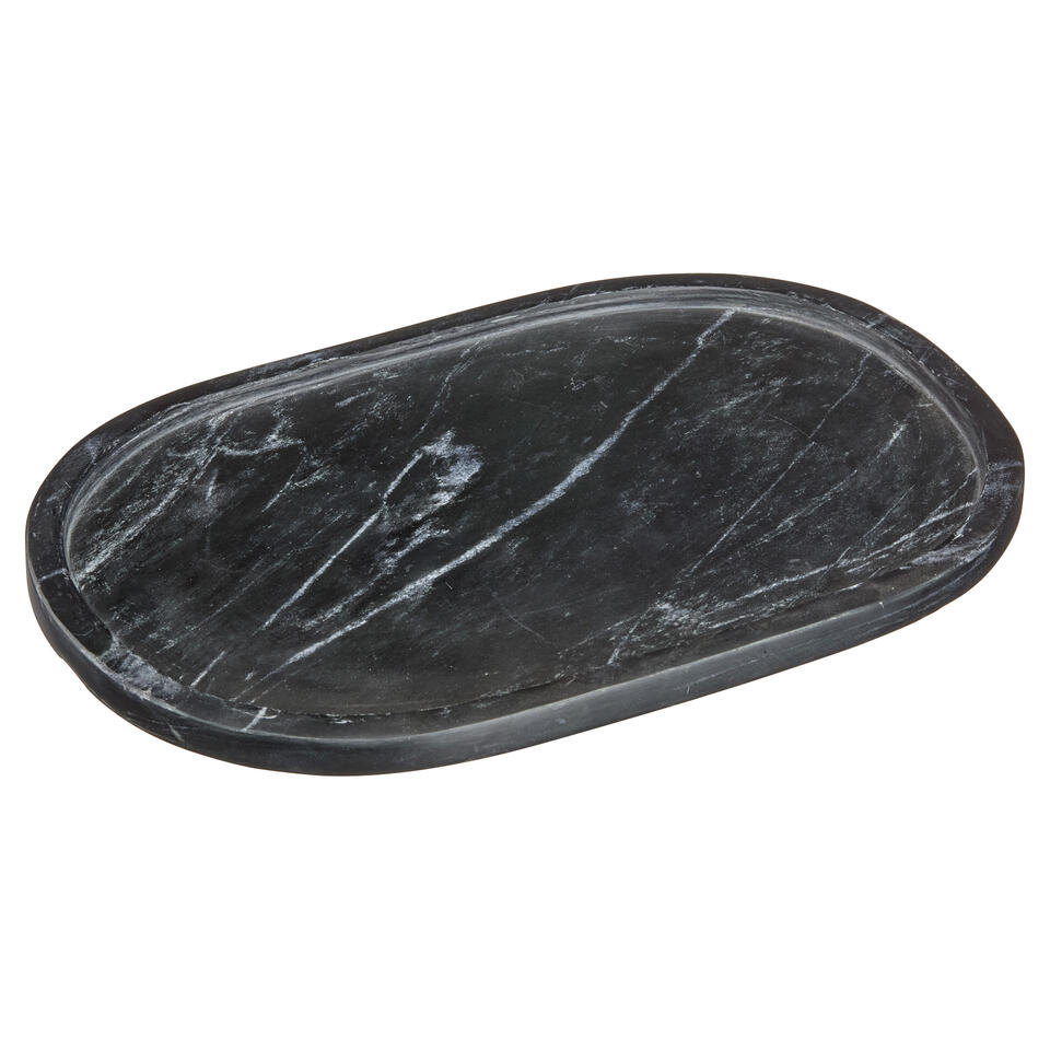 Decoratieplateau Organisch Marmer Zwart - 30x20 cm