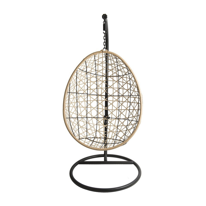 Hangstoel swing met standaard - naturel - ø104x200 cm