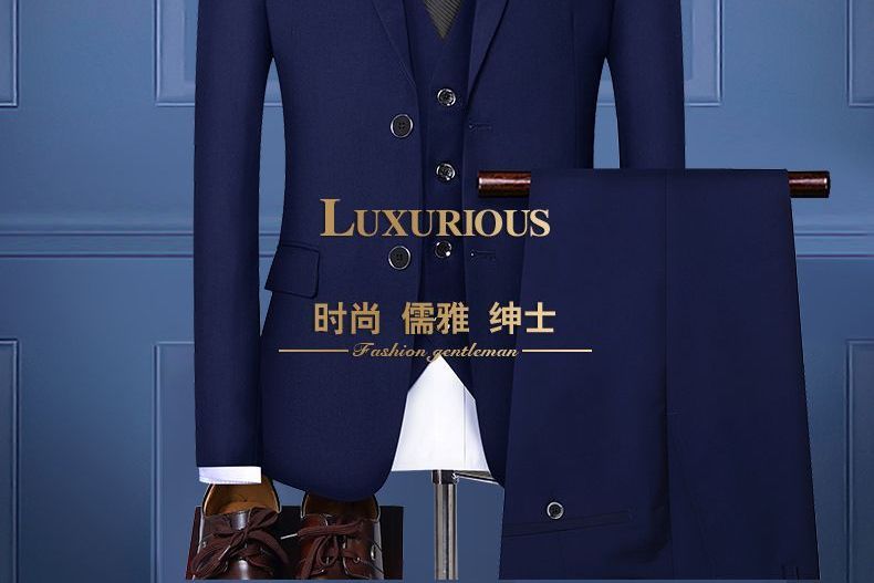 Bay Go Mall - Set: Enkelrijs blazer + vest + pantalon
