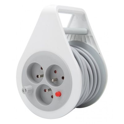 HO5VVF - mini enrouleur 3 x 2p + t 16a gris