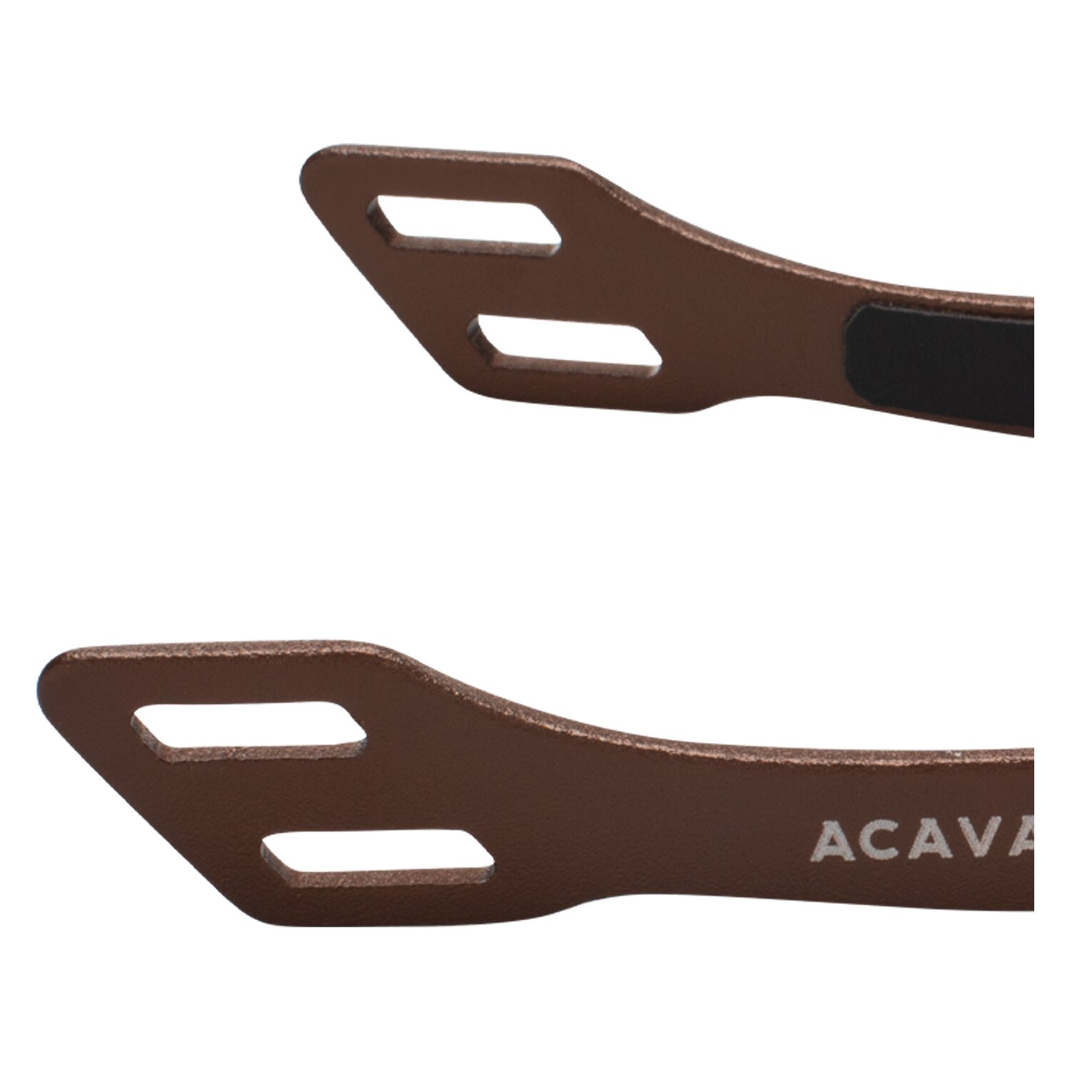 ACAVALLO Sporen Arena Aluplus 2.0  - golden brown - 20 mm