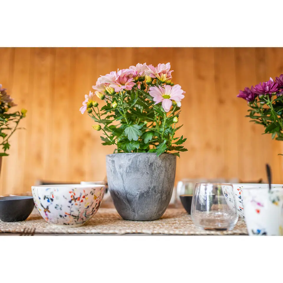Ter Steege Plantenpot - betongrijs - kunststof - 45 x 38 cm