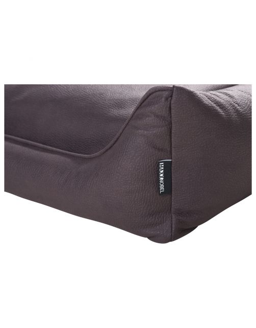 Maxxnobel Ultra Orthopedische Sofa Lederlook Donkerbruin - Hondenbank