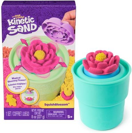 Kinetic Sand - SquishBlossom - Sensorisch Speelgoed - Neongeel en Neonroze - 227 g
