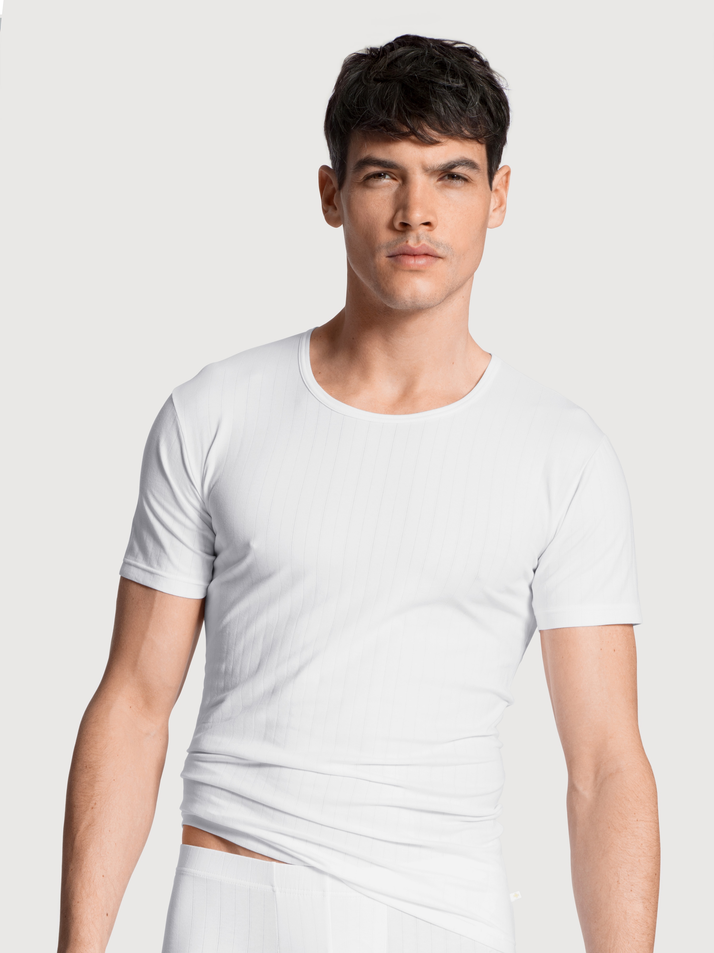 CALIDA Kurzarmshirt »Pure&Style«, Rundhals-Ausschnitt, Kurzarm, elastisch, Single Jersey