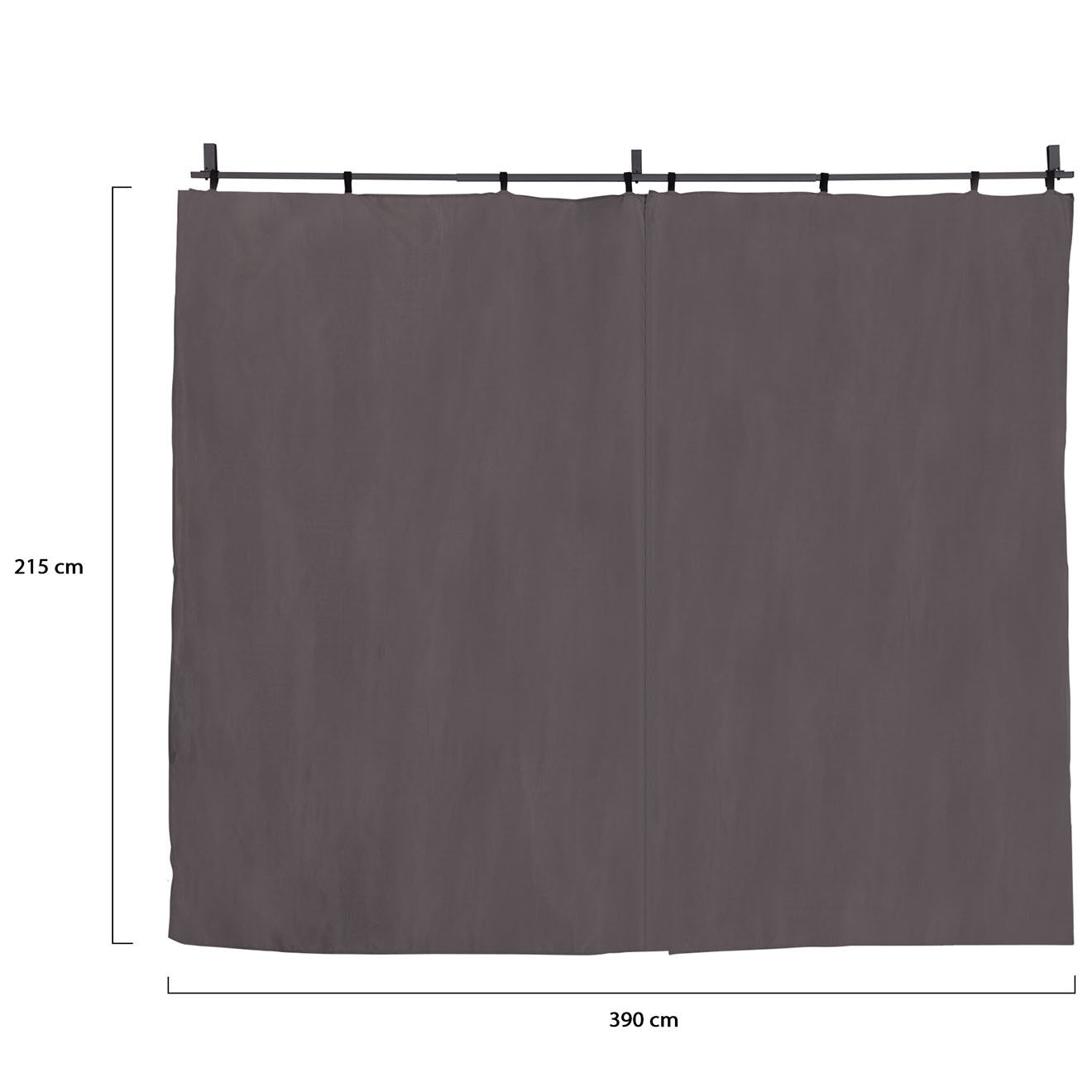 Pratik Garden Rideau Universel pour Pergola Izifix 4M gris - 290x215 cm