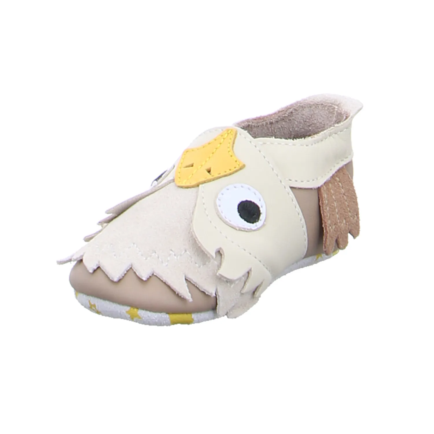 BOBUX Krabbelschuh Taupe Leder  soft sole