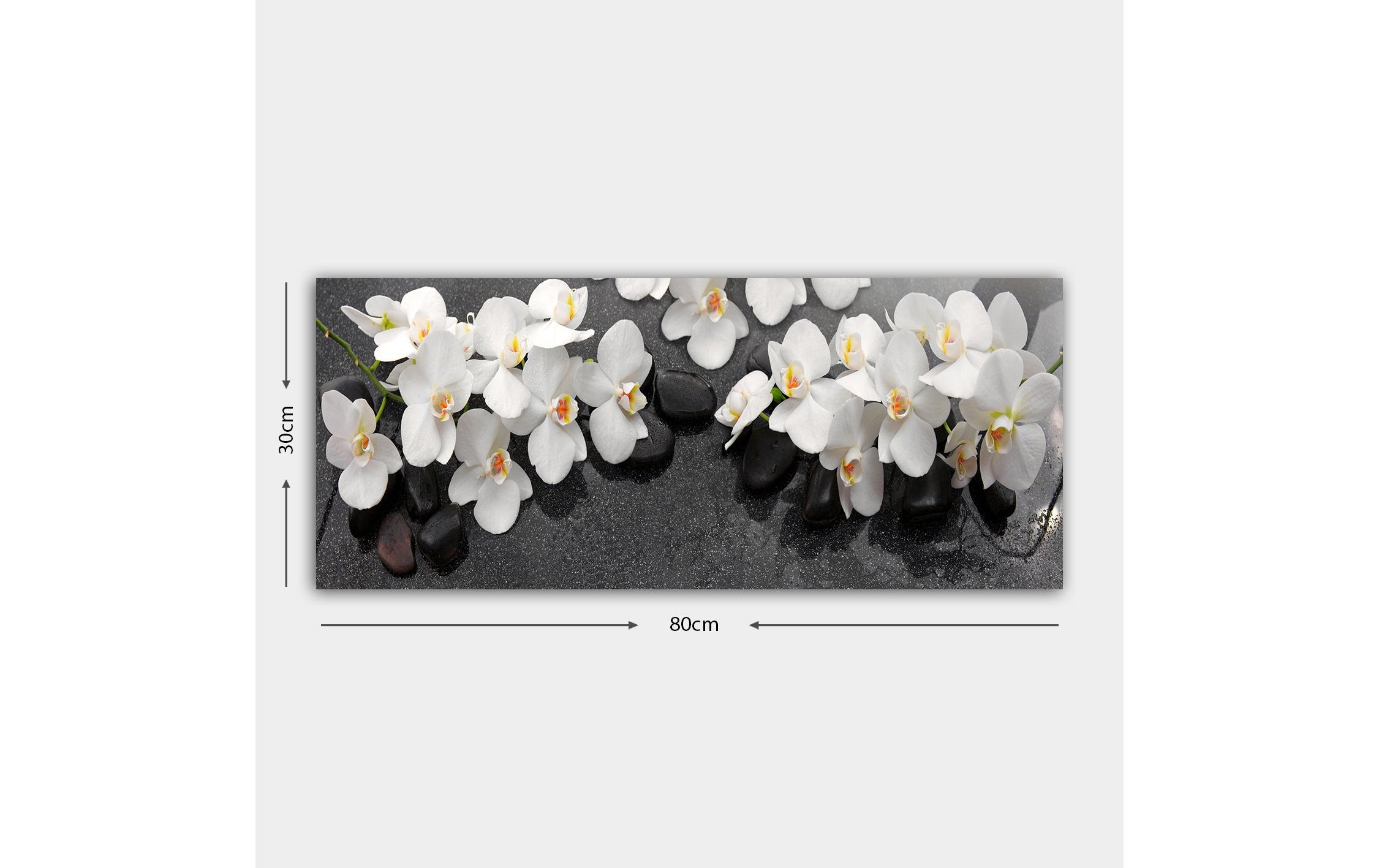 Bild Orchideen 30 x 80 cmDekorative Leinwandmalerei