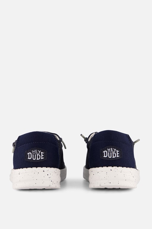HEYDUDE Wendy Instappers blauw Canvas