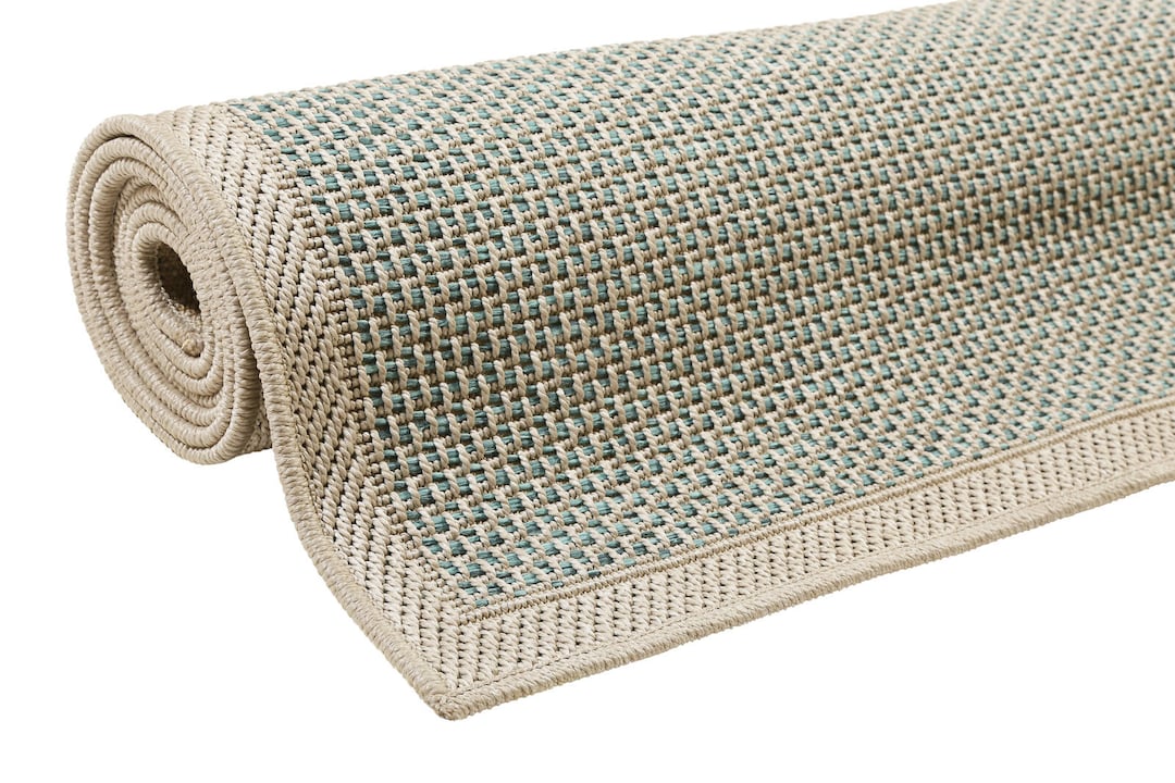 ESPRIT Outdoorteppich MIDLAND 80 x 150 cm beige/türkis