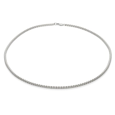 Venezianerkette eckig, Silber