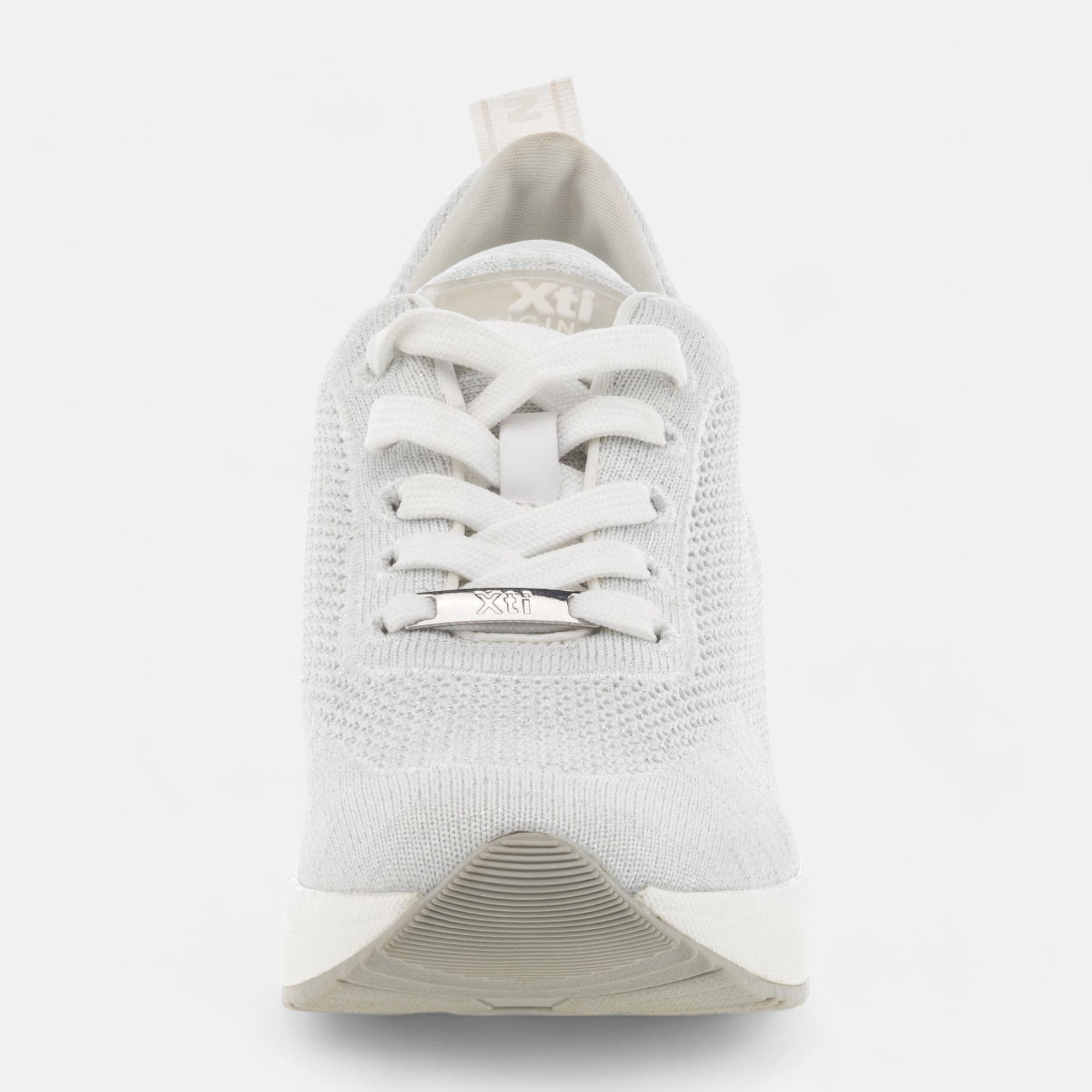 Baskets basses à talon compensé Femme blanc