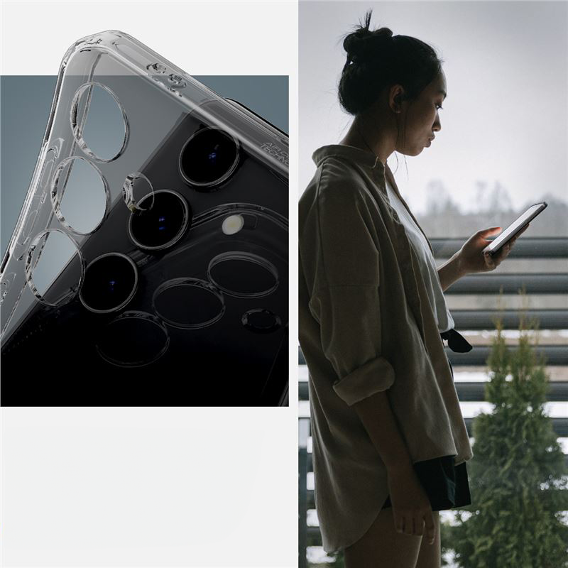 Samsung Galaxy S24  Plus Liquid Crystal Case Gummi Hülle (ACS07324) - Space Crystal (Grau / Transparent)