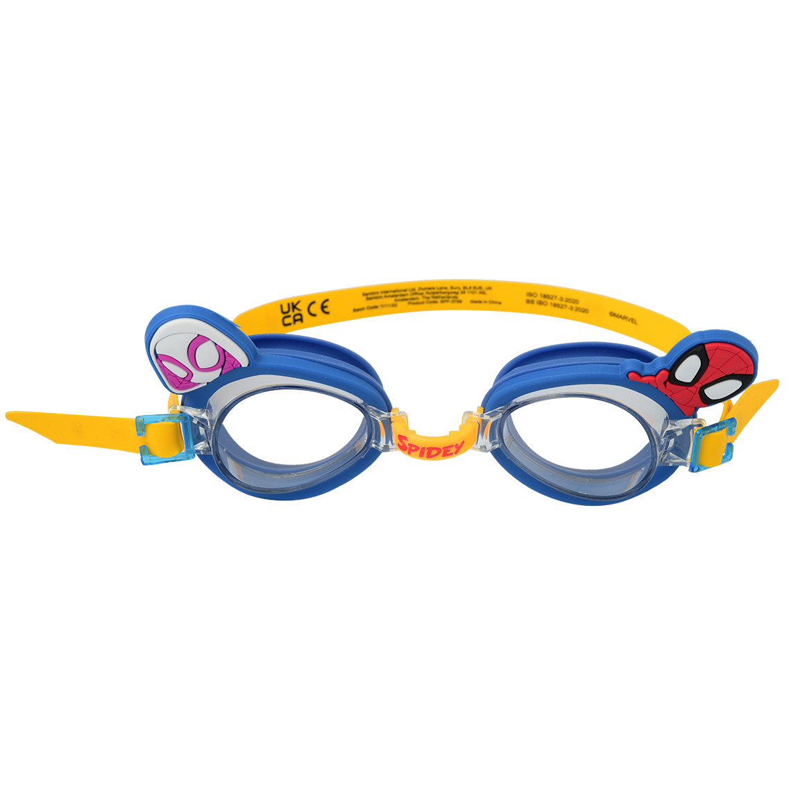 Topolino Spider-Man Schwimmbrille verstellbar blau / gelb