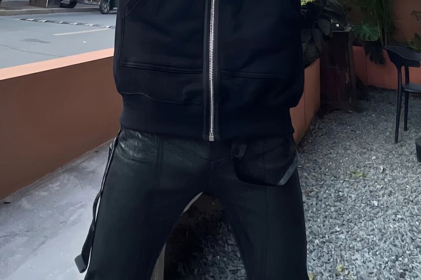 DragonRoad - Effen hoodie met rits