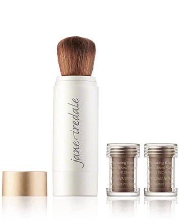 Jane Iredale Amazing Base Refillable Brush + 2 Refills Cocoa 1-Stück + 2x2,5g