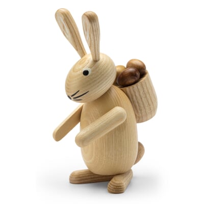 Osterhase groß Eschenholz